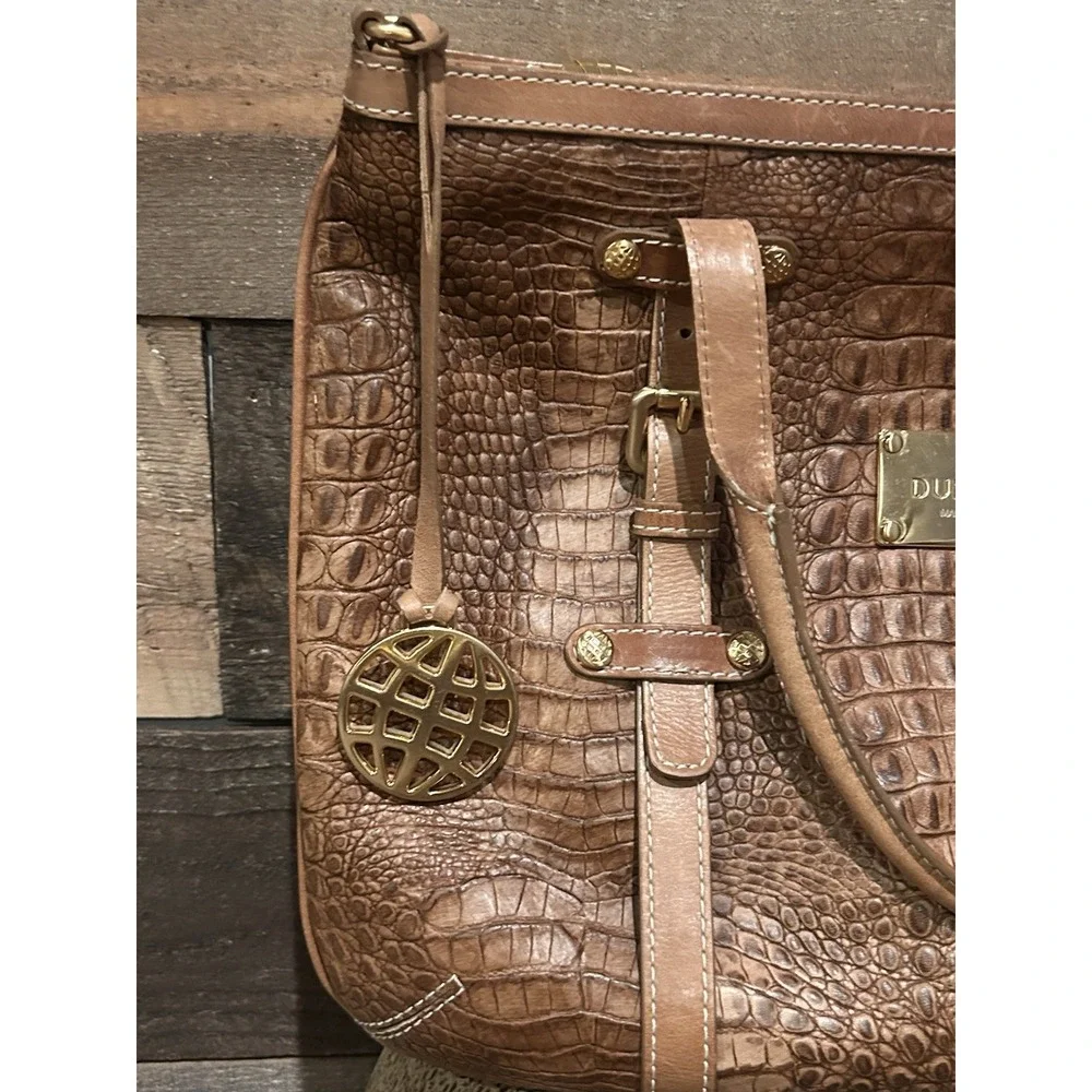 LARGE DUMOND LEATHER‎ SATCHEL TOTE BAG Made In Brazil